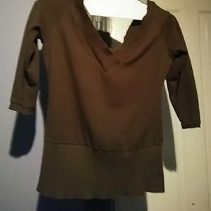 Shoulder top, XL, Olive green